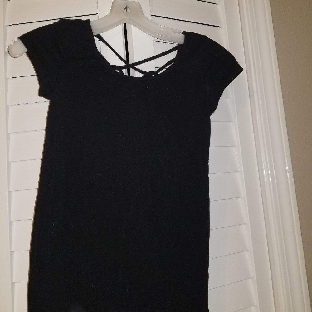 Aeropastale criss-cross fitted top